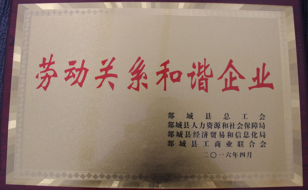 勞動(dòng)關(guān)系和諧企業(yè)